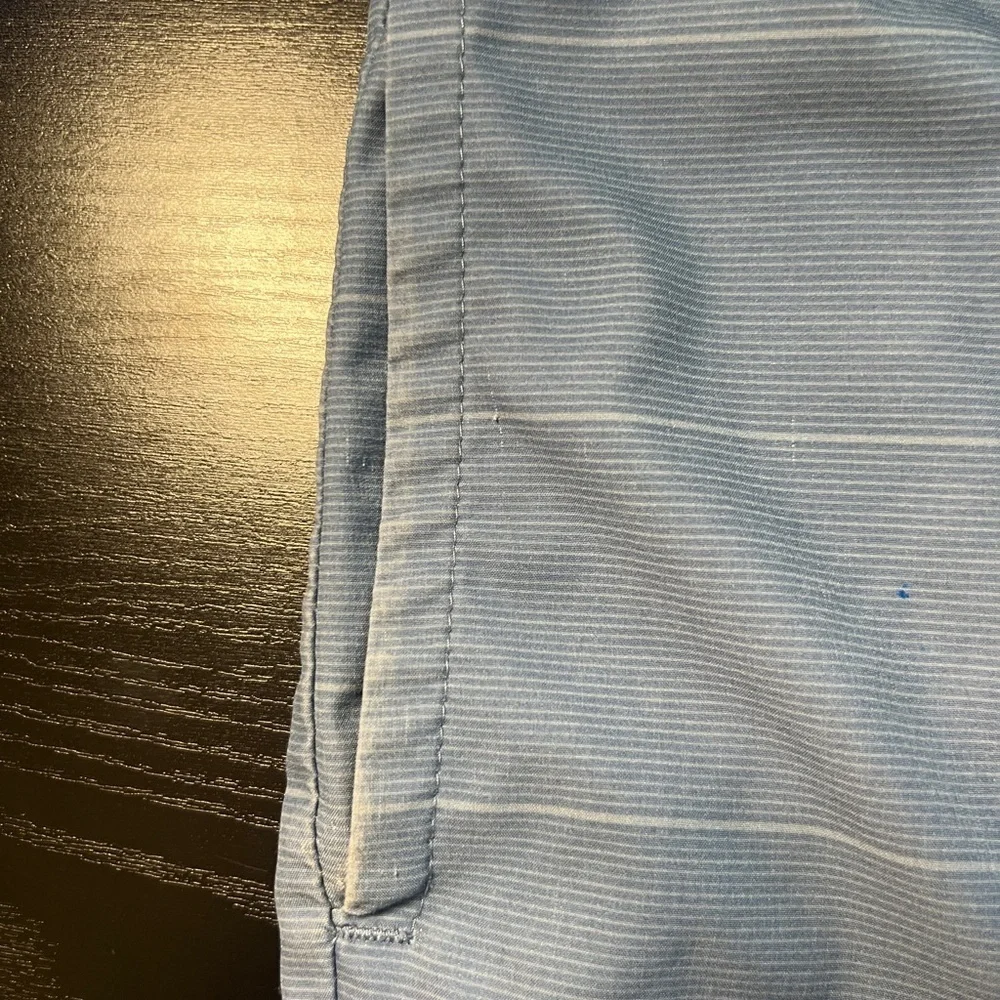 Travis Mathew men’s shorts - blue with white stripes - size 40